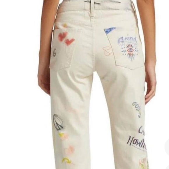 Cute one of a kind mother jeans! - Picture 2 of 3